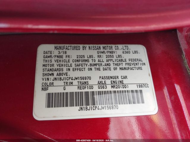 JN1BJ1CP4JW156970 Nissan Rogue Sport S