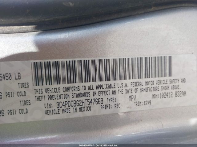 3C4PDCBG2HT547669 Dodge Journey Sxt