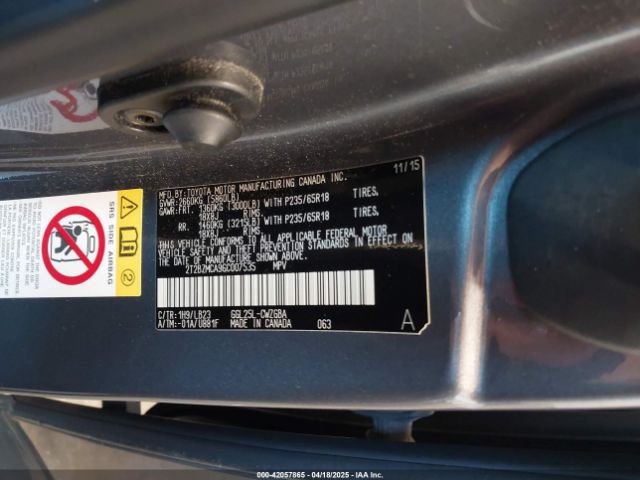 2T2BZMCA9GC007535 Lexus RX 350