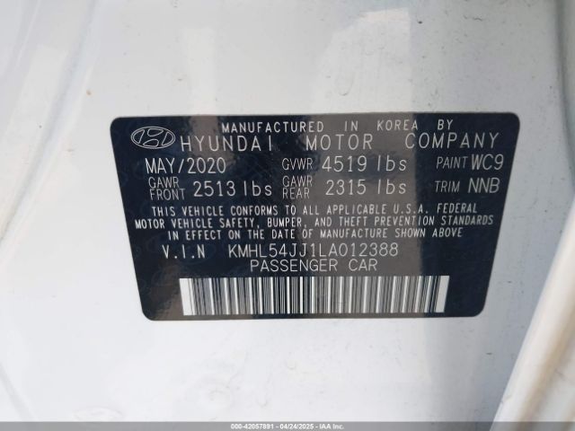 KMHL54JJ1LA012388 Hyundai gdi, nu pe
