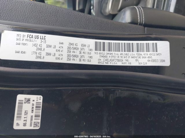 2015 DODGE DURANGO 1C4RDJAGXFC796034 Photo 8