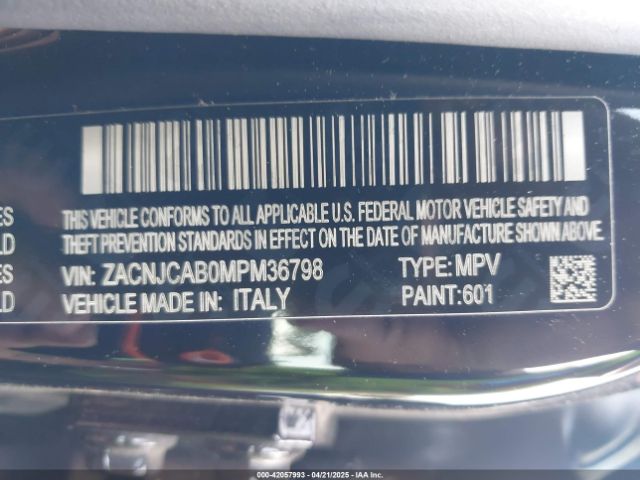 ZACNJCAB0MPM36798 Jeep Renegade Sport Fwd