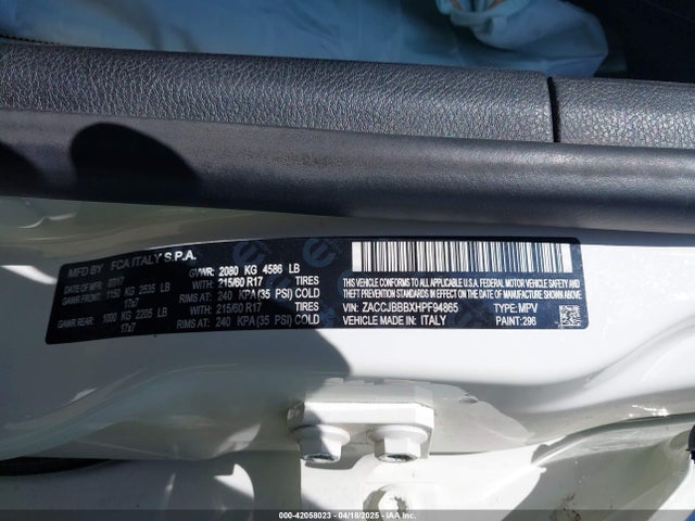 Jeep 2017 2017 ZACCJBBBXHPF94865 Image 9
