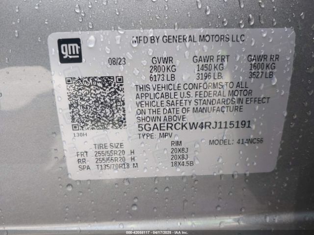 5GAERCKW4RJ115191 Buick Enclave Premium Fwd