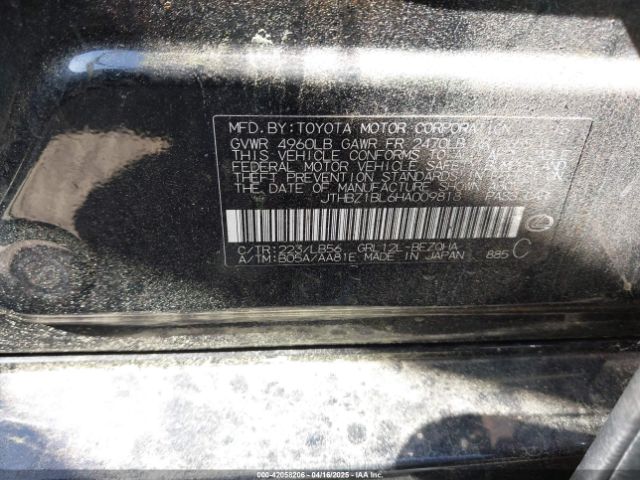 JTHBZ1BL6HA009818 Lexus Gs 350 F Sport