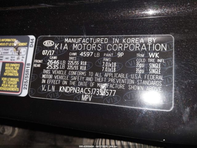 KNDPN3AC5J7353577 KIA Sportage Ex