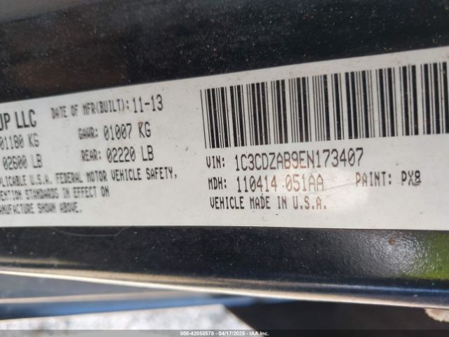 1C3CDZAB9EN173407 Dodge AVENGER SE