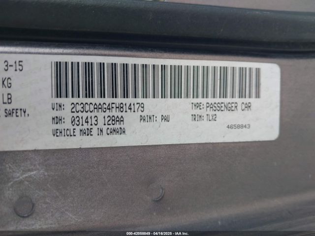 2C3CCAAG4FH814179 Chrysler 300 Limited