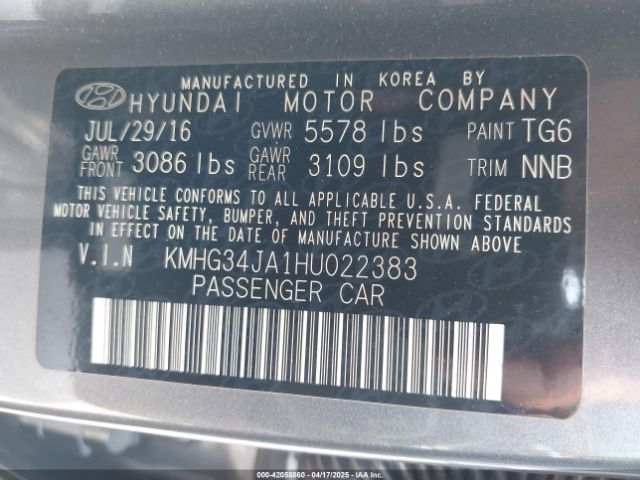 KMHG34JA1HU022383 Genesis G90 3.3t Premium