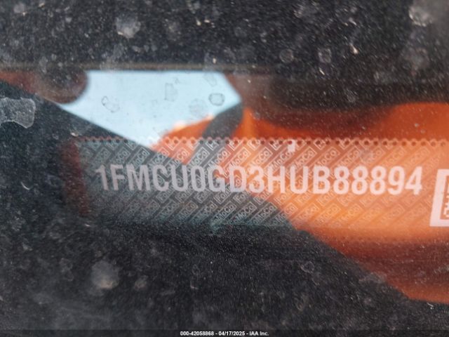 1FMCU0GD3HUB88894 Ford ESCAPE SE