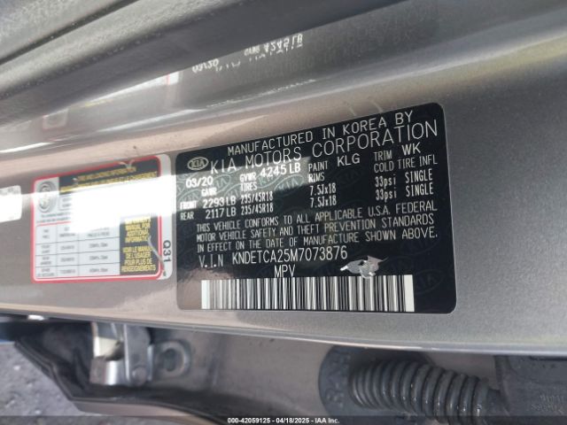 KNDETCA25M7073876 KIA Seltos Sx Turbo