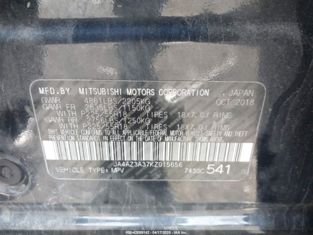 JA4AZ3A37KZ015656 Mitsubishi Outlander Es