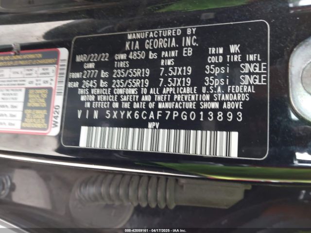 5XYK6CAF7PG013893 KIA Sportage X-line