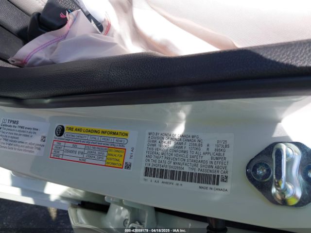 2HGFE4F81SH326664 Honda Civic  Hybrid Sport/sport Touring