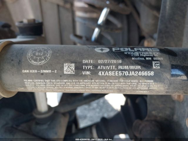 2018 POLARIS SPORTSMAN 4XASEE570JA246658 Photo 9