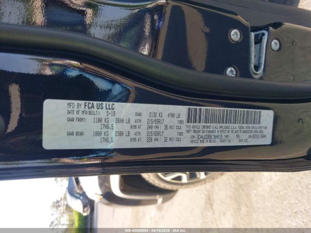 3C4NJDDB5KT800515 Jeep Compass Trailhawk 4x4