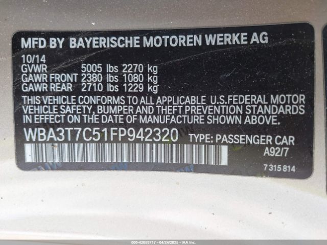 WBA3T7C51FP942320 BMW 435i Xdrive