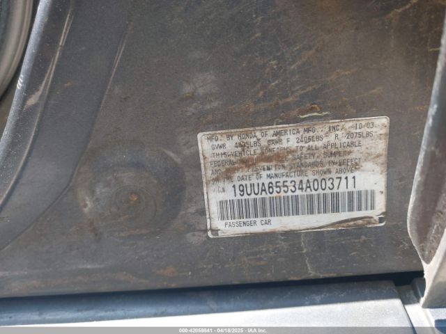 2004 ACURA TL 19UUA65534A003711 Photo 8