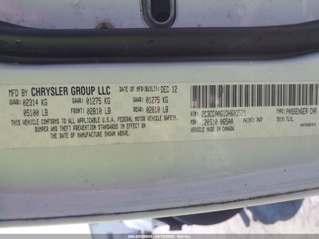 2013 CHRYSLER 300 2C3CCAAG1DH603521 Photo 8