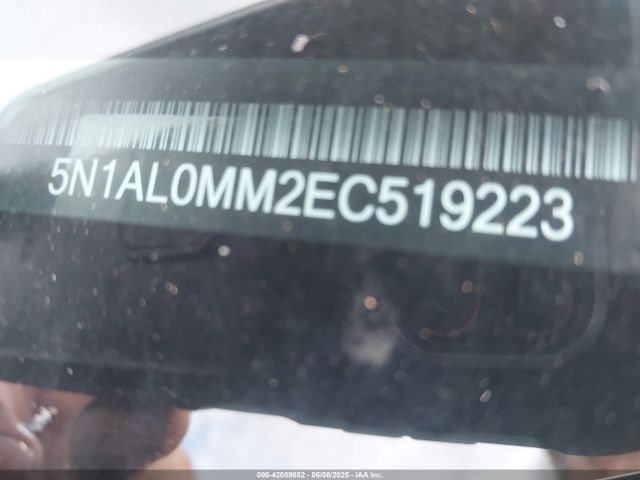 5N1AL0MM2EC519223 Infiniti QX60