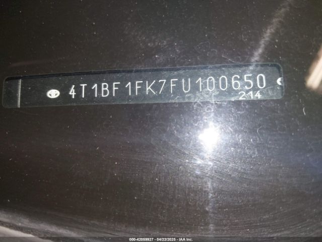 4T1BF1FK7FU100650 Toyota CAMRY SE