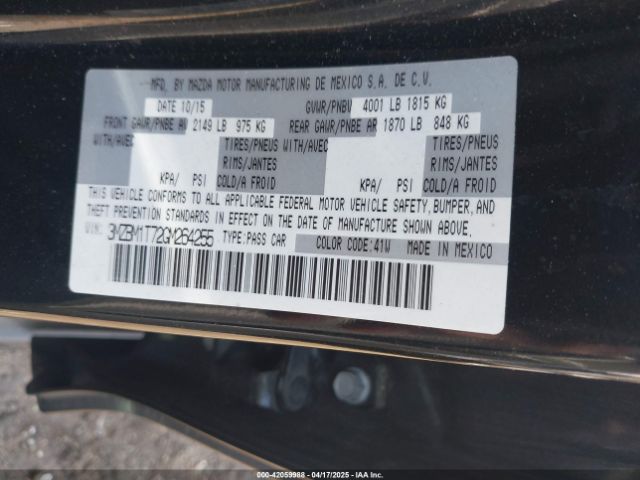 3MZBM1T72GM264255 Mazda Mazda3 I Sport