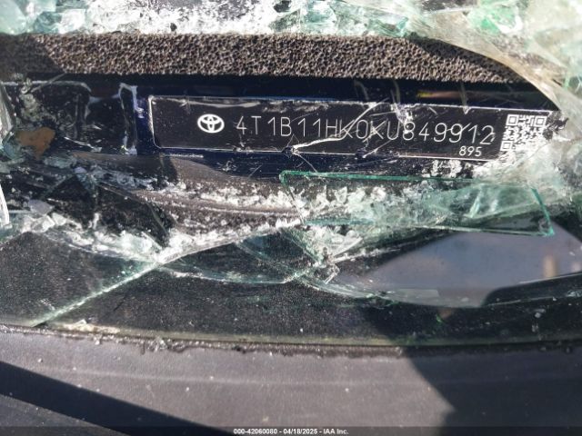 4T1B11HK0KU849912 Toyota CAMRY LE