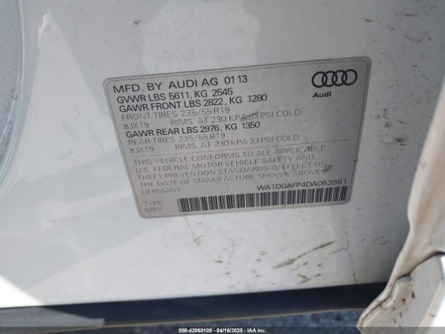 2013 AUDI Q5 WA1DGAFP4DA053981 Photo 8