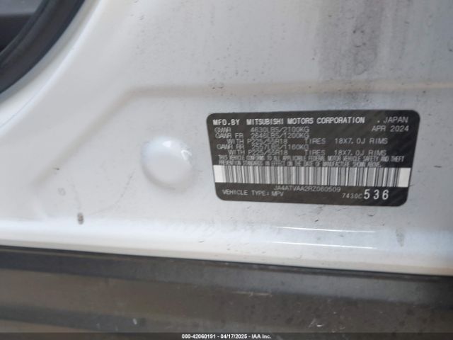 2024 MITSUBISHI ECLIPSE CROSS JA4ATVAA2RZ060509 Photo 8