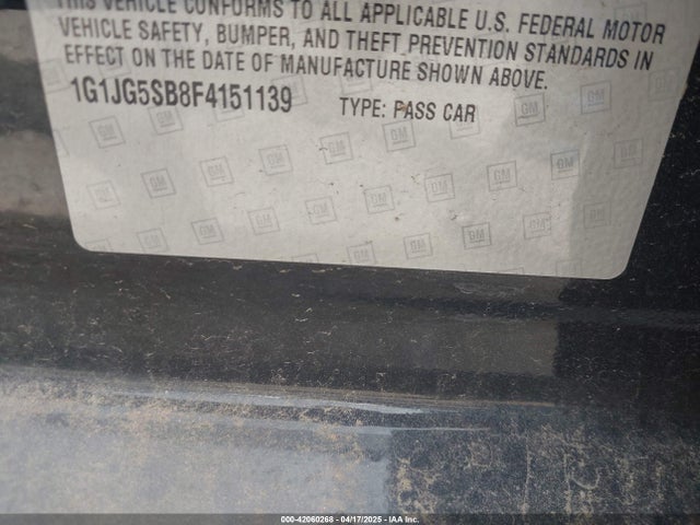 1G1JG5SB8F4151139 Chevrolet Sonic Rs Auto