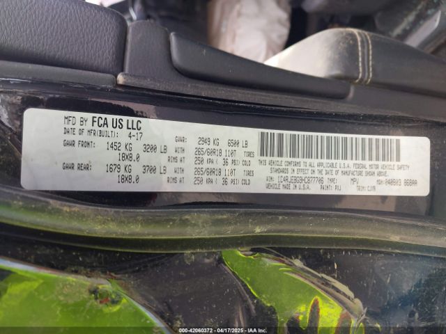 2017 JEEP GRAND CHEROKEE 1C4RJEBG9HC877706 Photo 8