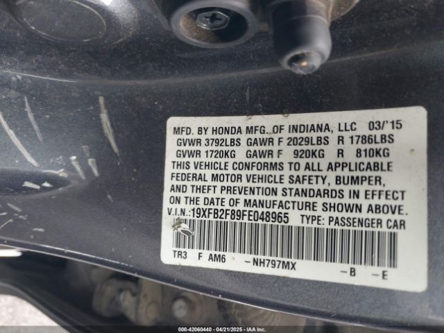 19XFB2F89FE048965 Honda CIVIC EX