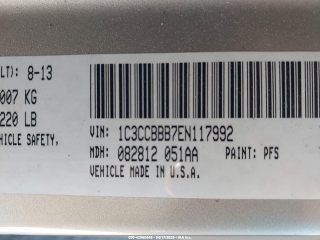 Chrysler 200 Touring 2014 1C3CCBBB7EN117992 Image 9
