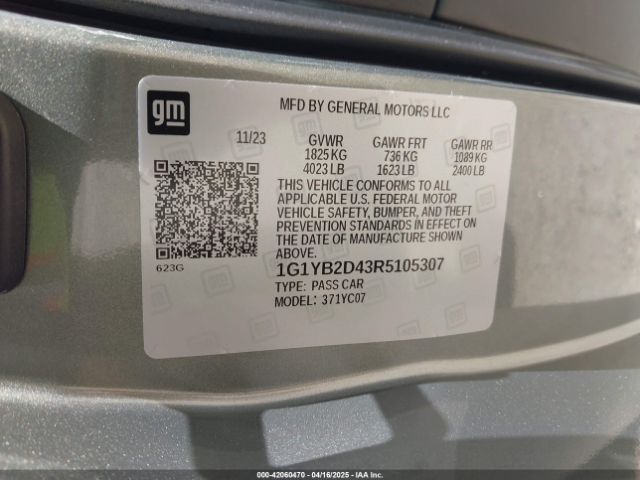2024 CHEVROLET CORVETTE STINGRAY 1G1YB2D43R5105307 Photo 8