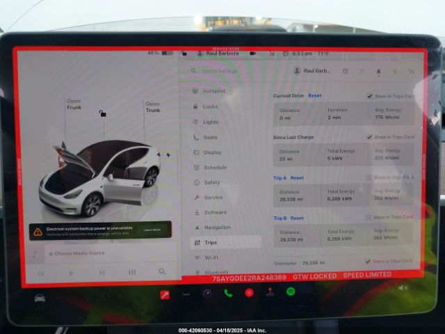 2024 TESLA MODEL Y 7SAYGDEE2RA248369 Photo 6