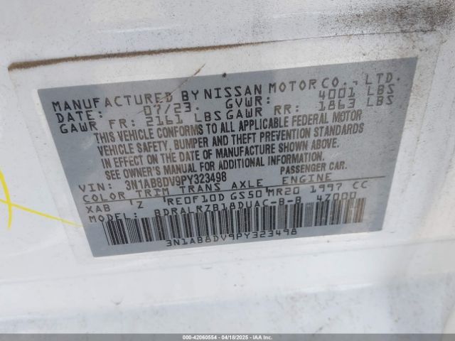 2023 NISSAN SENTRA 3N1AB8DV9PY323498 Photo 8