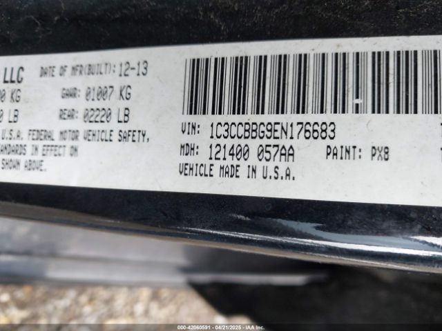 1C3CCBBG9EN176683 Chrysler 200 Touring