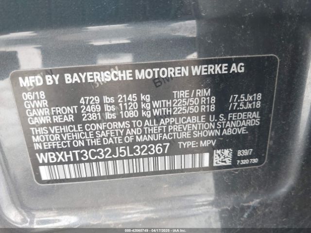 WBXHT3C32J5L32367 BMW X1 Xdrive28i