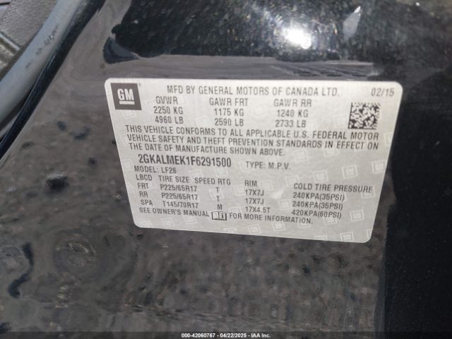 2GKALMEK1F6291500 GMC Terrain Sle-1