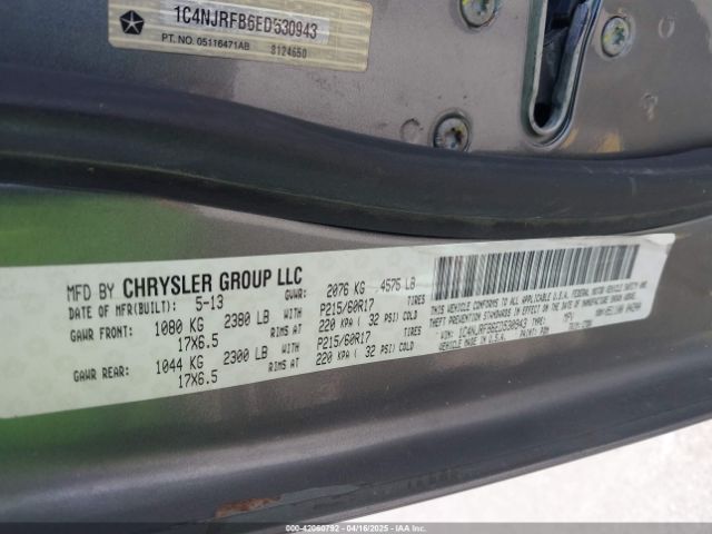 1C4NJRFB6ED530943 Jeep Patriot Latitude