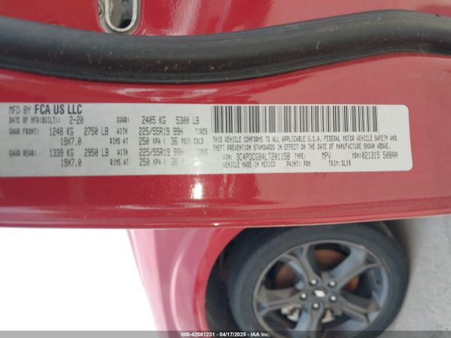 3C4PDCGB4LT201158 Dodge Journey Crossroad