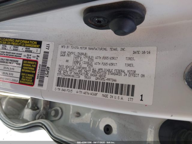 5TFCZ5AN9HX061330 Toyota Tacoma Trd Sport