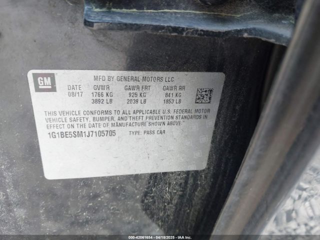 2018 CHEVROLET CRUZE 1G1BE5SM1J7105705 Photo 8