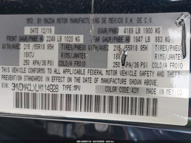 2020 MAZDA CX-30 3MVDMACLXLM114928 Photo 8