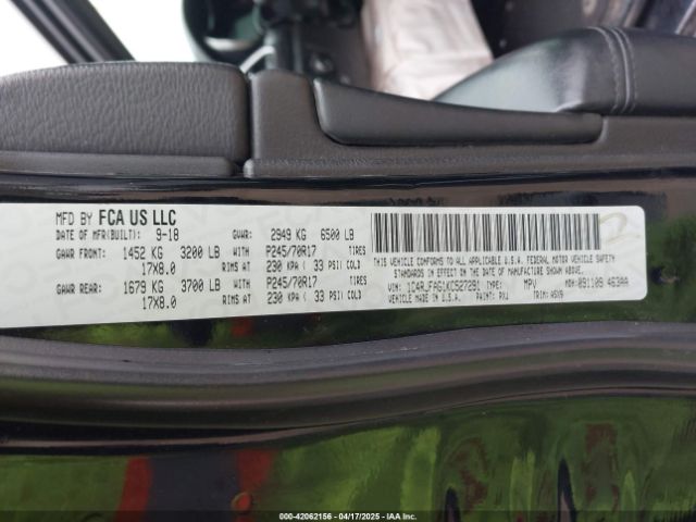 1C4RJFAG1KC527291 Jeep Grand Cherokee Laredo 4x4