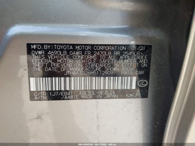 JTHAA1D26M5112909 Lexus IS 300
