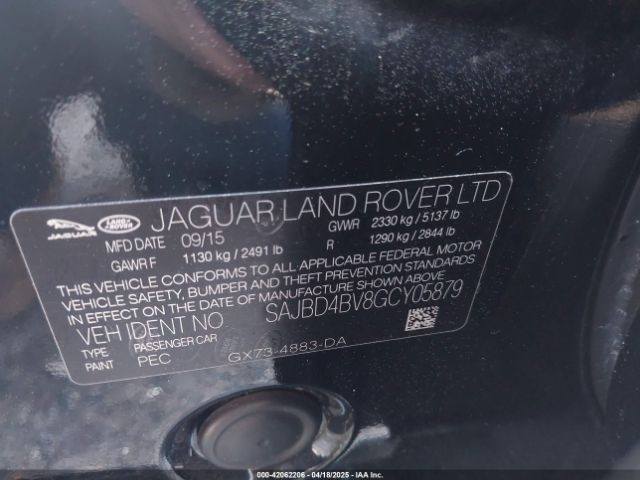 2016 JAGUAR XF SAJBD4BV8GCY05879 Photo 8