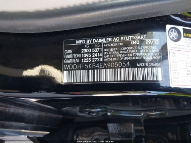 WDDHF5KB4EA905054 Mercedes-Benz E 350 E 350 Luxury