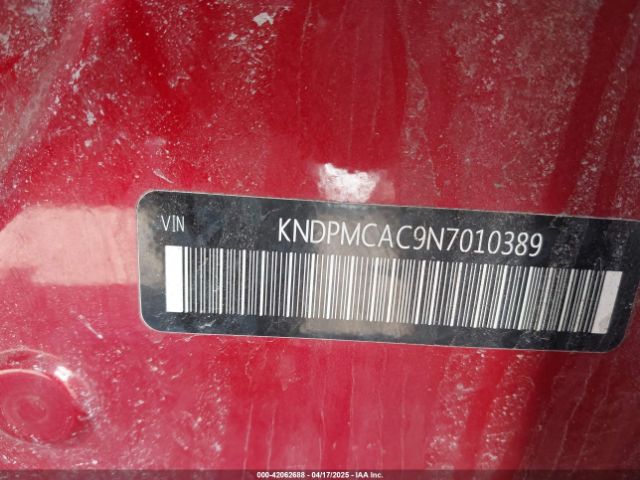 KNDPMCAC9N7010389 KIA Sportage Lx
