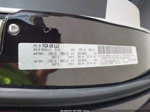 2C4RC1GG8HR583927 Chrysler Pacifica Limited